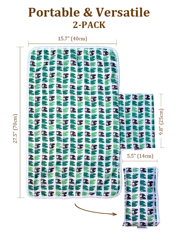Deluxe Baby Waterproof Changing Mat 46x73cm – Raised Edges, Koala Print, Fits Standard Changing Tables