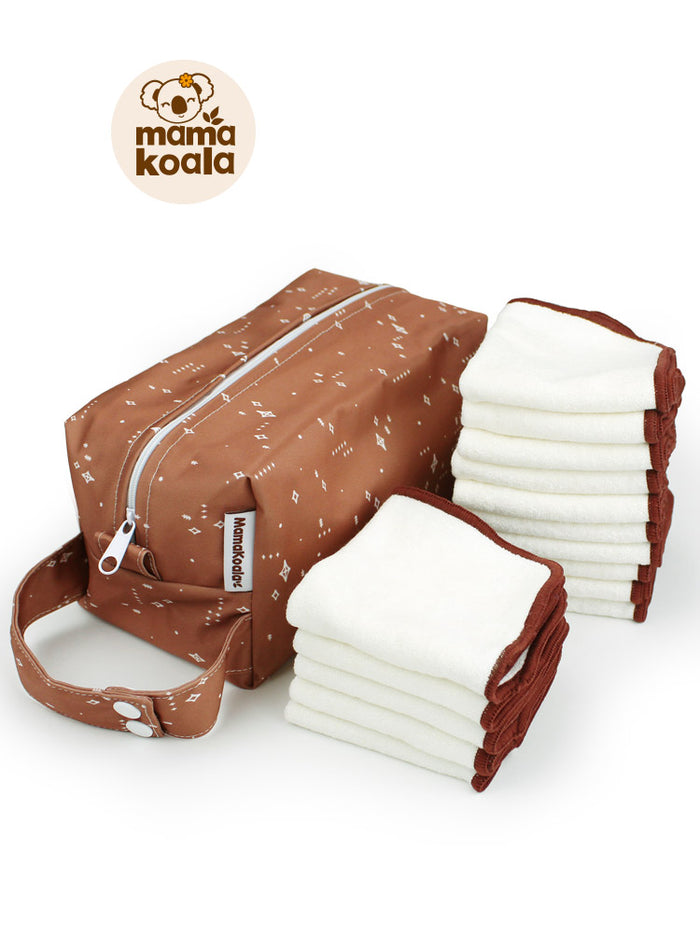 Reusable Bamboo Wipes with Travel Pod – Mama Koala