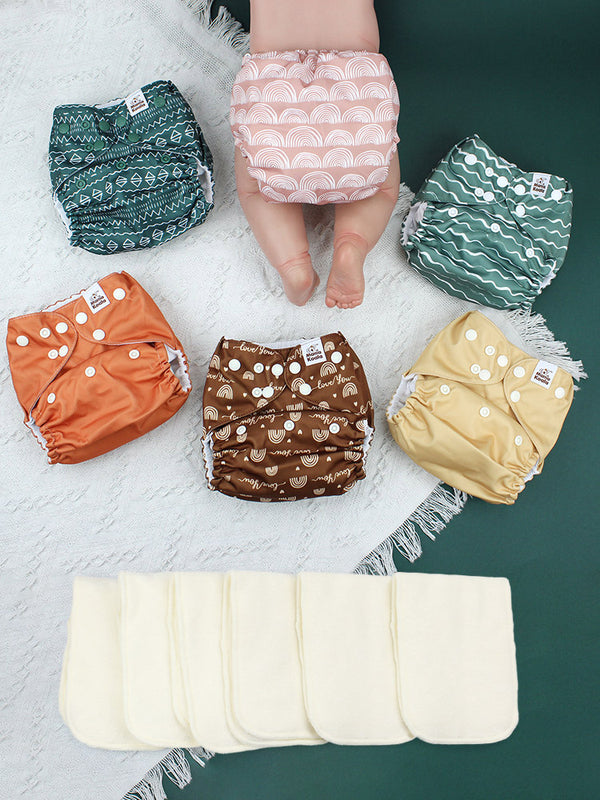 POCKET DIAPER 3.0 WITH INSERTS - 6 PACK(Hope in the Desert)