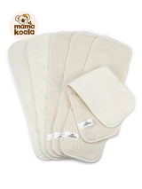 6-Layer Bamboo Hemp Cotton Cloth Diaper Insert - Night Time Solution
