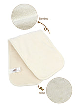 6-Layer Bamboo Hemp Cotton Cloth Diaper Insert - Night Time Solution