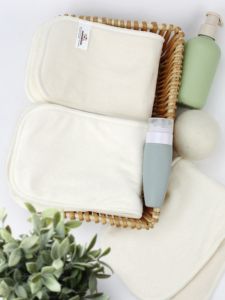 6-Layer Bamboo Hemp Cotton Cloth Diaper Insert - Night Time Solution