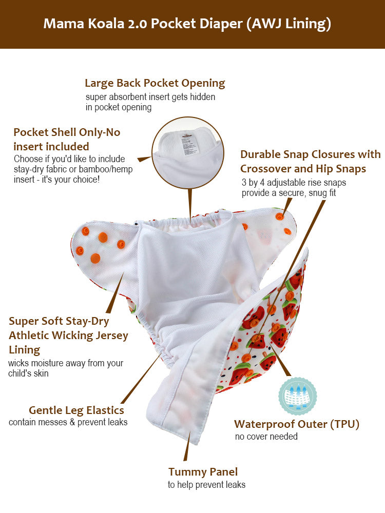 Pocket Diaper 2.0 - K1PAD60020Z - AWJ Lining