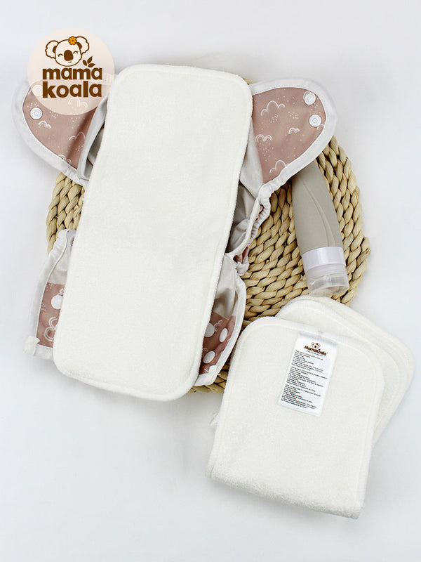 4-Layer Bamboo Cloth Diaper Insert Booster - Newborn Size